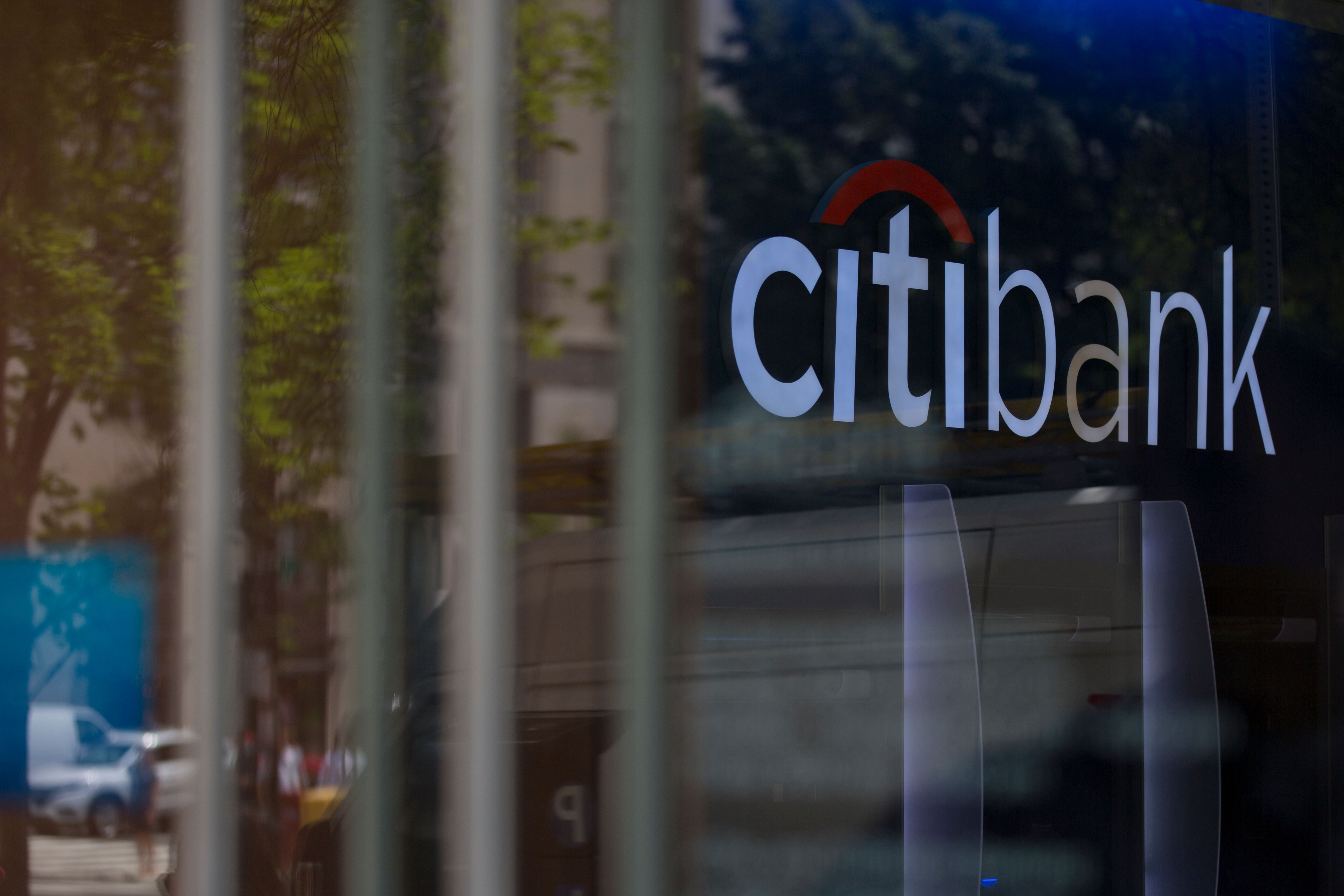 Citi Bank logo as seen outside a building